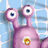 Newborn snail Sofie begins her journey..